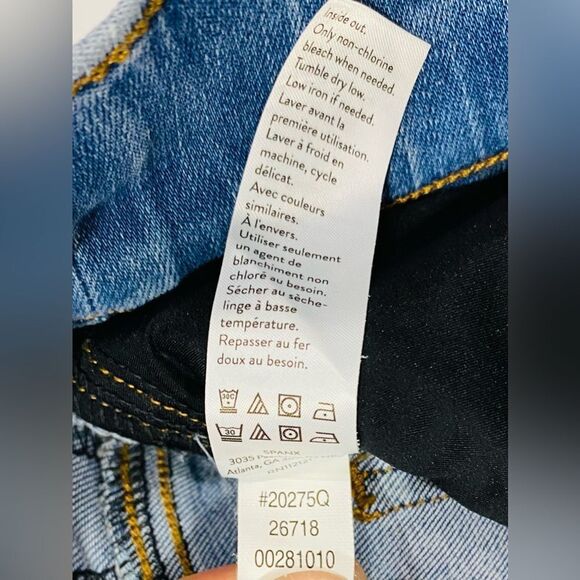 Spanx High Rise Ankle Skinny Stretch Denim Jeans Size L (12-14) EUC - Picture 7 of 12